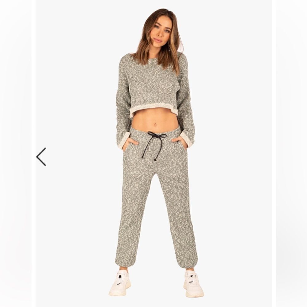 Koral | Valor Crop Sweater And Matching Pants Suit